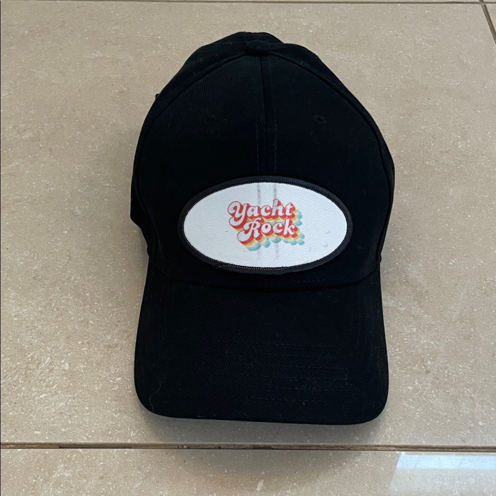 Yacht Rock Baseball Hat in Black